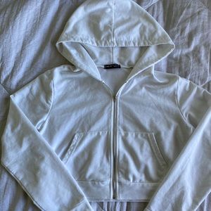 SHEIN cropped zip up